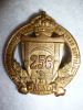256th Battalion (Railway Construction) Officer's Gilt Cap Badge, Roden Maker